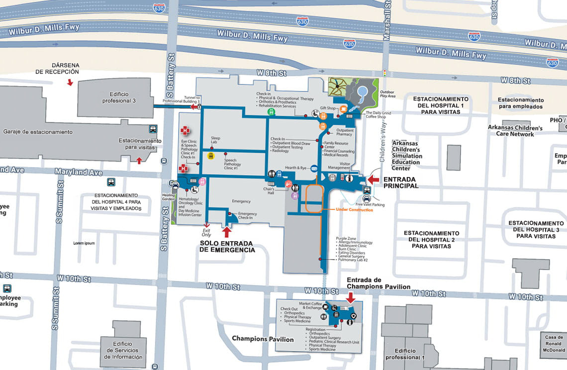 Miniatura del mapa del campus de ACH